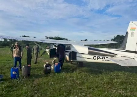 Avião suspeito de transportar drogas é interceptado durante operação