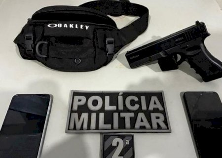 Polícia Militar localiza suspeitos de suposto roubo e apreende simulacro de arma em Caarapó
