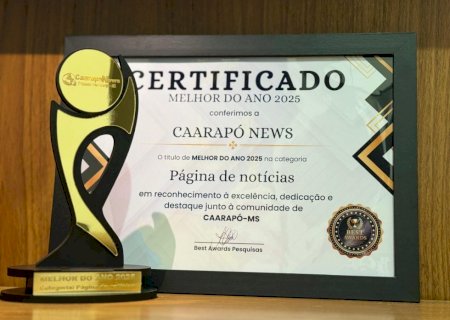 CaarapoNews é eleito a melhor Página de Notícias de 2025 em Caarapó