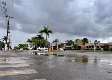 Em alerta de tempestade, quarta tem chuva forte em Caarapó durante todo o dia