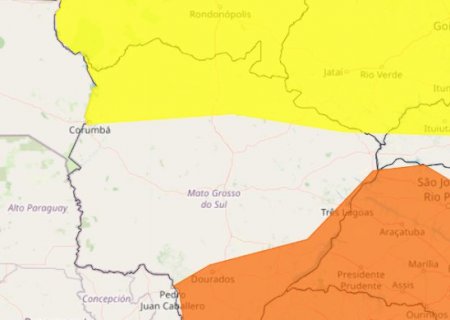 Meteorologia coloca Caarapó e 39 cidades de MS em alerta por risco de vendaval