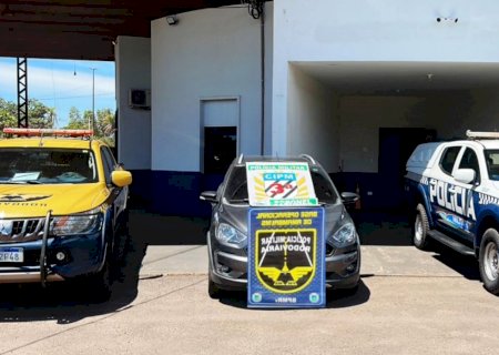 Ação recupera veículo roubado e prende suspeitos na MS-289