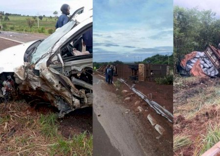 Tombamentos deixam dois mortos e rodovias interditadas no início do Carnaval em MS