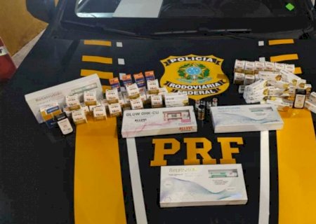 Jeep é parado com quase 200 medicamentos emagrecedores no interior do MS