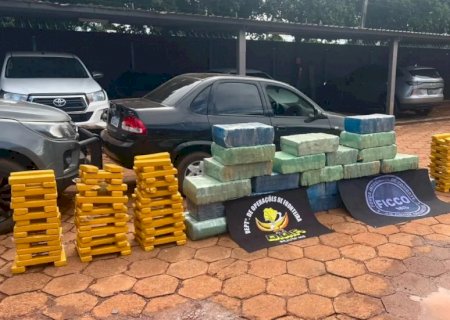 Motorista tenta fugir e é preso com 745 kg de maconha em Sidrolândia