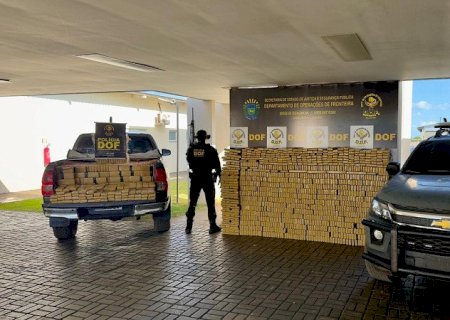 DOF apreende 2,1 toneladas de maconha em Hilux e prejuízo ao crime chega a R$ 4,5 milhões