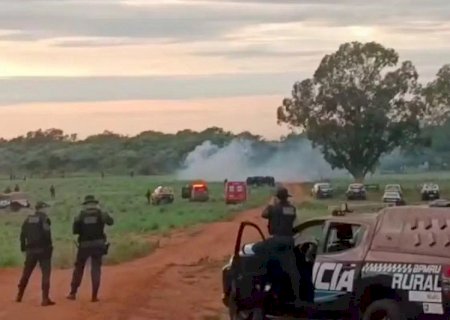 Conflito em fazenda de Amambai termina com prisões e versões divergentes>