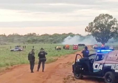 Índigenas invadem fazenda em Amambai e são retirados pela Polícia Militar>
