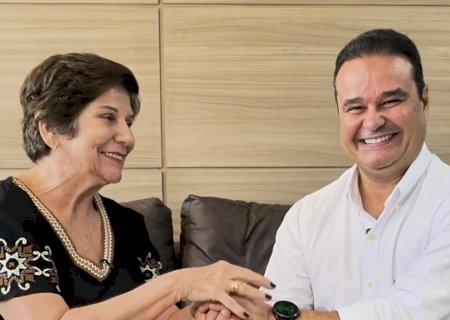 Fábio Trad apresenta Dona Gilda como candidata à vice-governadora 