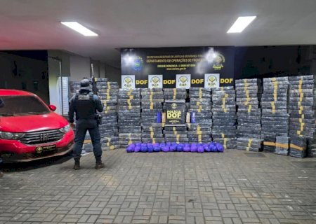 Veículos roubados são recuperados com 2,6t de drogas
