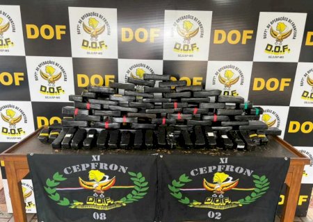DOF apreende quase 70kg de cocaína durante bloqueio policial na MS-164
