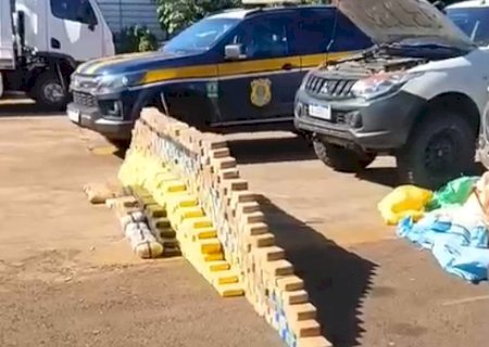 Polícia intercepta cerca de 590 kg de cocaína na MS-080 e prende três envolvidos>