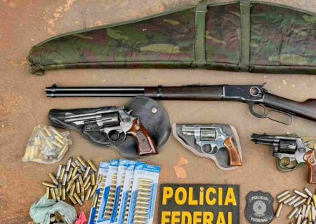 PF apreende armas, celulares e documentos em operações que apuram rombo do Master em MS