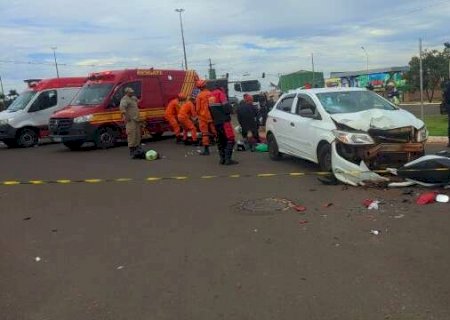 Idoso sem CNH sofre parada card&iacute;aca ap&oacute;s bater moto em cruzamento