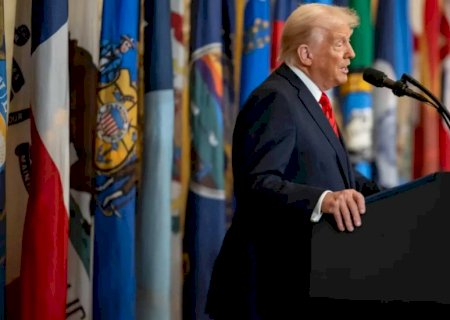 Trump acusa Brasil de usar trabalho forçado e anuncia novo tarifaço de 12,5%>
