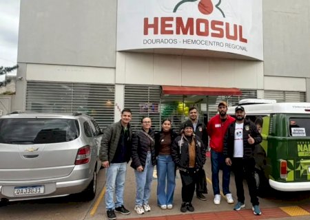Nado Tozzi leva terceira turma do Projeto Doar ao Hemosul e reforça incentivo à doação de sangue>