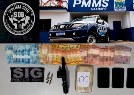 Operação conjunta intercepta carregamento de crack, apreende arma e prende trio em Caarapó>