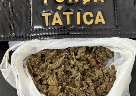 Força Tática apreende maconha e recolhe motocicleta irregular durante abordagem em Caarapó>