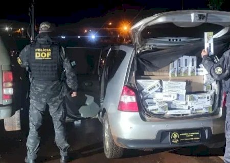 Contrabandista abandona mais de 1,5 mil pacotes de cigarros na MS-379