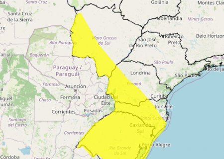 Inmet emite alerta de chuva intensa e ventos de até 60 km/h a partir de quinta>