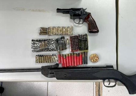 Agressor de mulher &eacute; preso com arsenal e 99 muni&ccedil;&otilde;es em Campo Grande>
