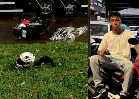 Motociclista de 19 anos morre ao bater em caminhão estacionado em Dourados>