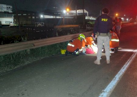 Atropelamento na BR-163 deixa homem ferido em Dourados>