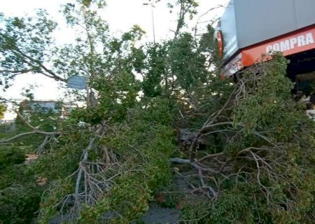 Semana come&ccedil;a com risco de temporal, granizo e ventos fortes>