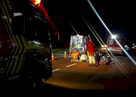 Mulher morre ao ser atropelada enquanto caminhava pela BR-158>