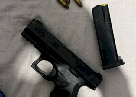 Mulher é presa com pistola e 11 munições durante operação>